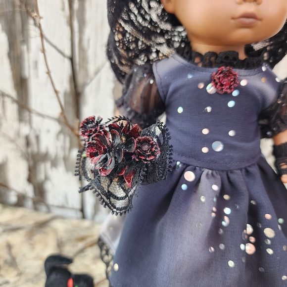 🎨 8 Inch Little Bitty Baby Traditional Gothic Boy and Girl Outfits - Picture 3 of 15